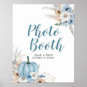 Boho Rustic Pumpkin Fall Photo Booth Sign