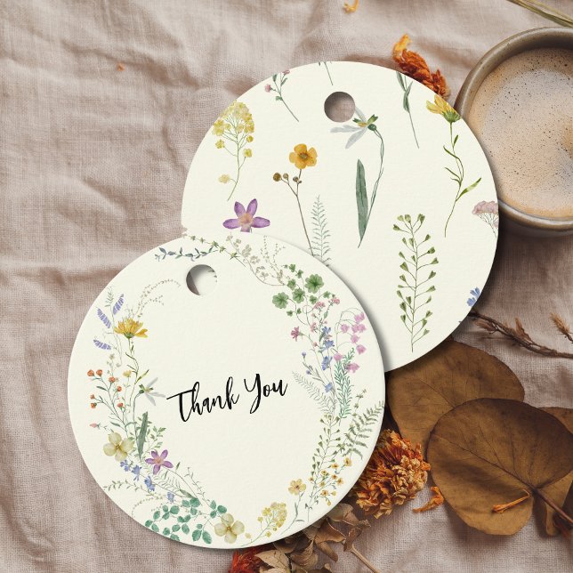 Boho rustic wildflower  favor tags (Creator Uploaded)
