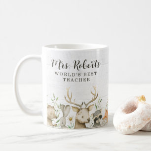 Boho Rustic Wildlife Teacher Appreciation Coffee Mug