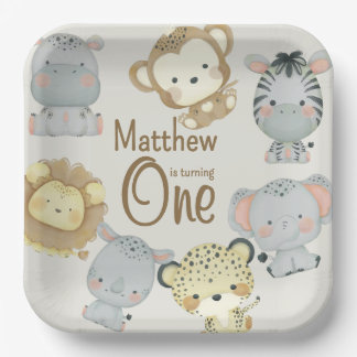 Boho Safari Paper Plate