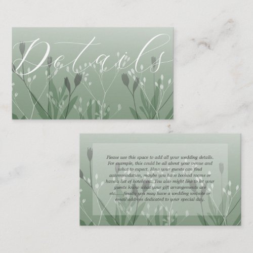 Boho Sage Green Foliage Wedding Details 