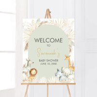 Boho Sage Green Safari Welcome