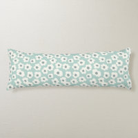 Boho Sage Green White Gray Floral