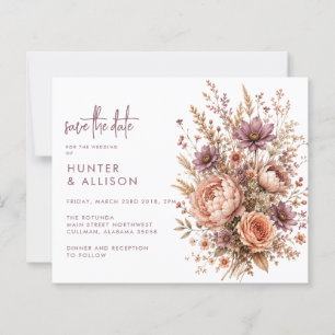 Boho Save the Date Autumn