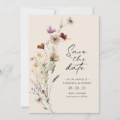Boho Save The Date Flat Card (Front)