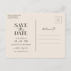 Boho Save The Date Postcard