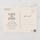 Boho Save The Date Postcard (Back)