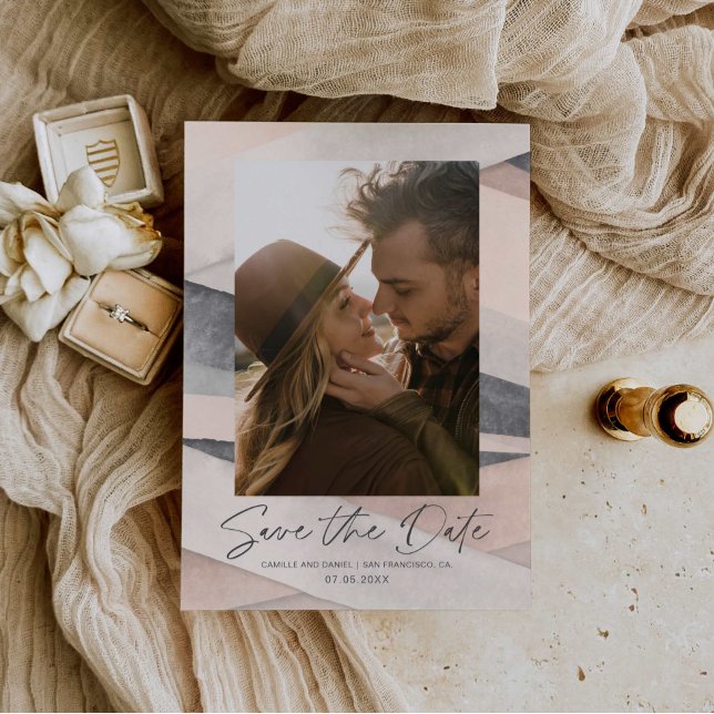 Boho Save to Date Photo Card (Creator Uploaded)