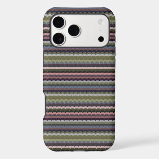 Boho Scallop Stripe Pattern iPhone case
