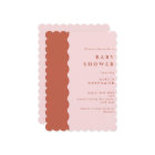 Boho Scalloped Edge Terracotta & Blush Baby Shower