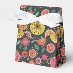 Boho Scandi Folk Floral Pattern Favor Box