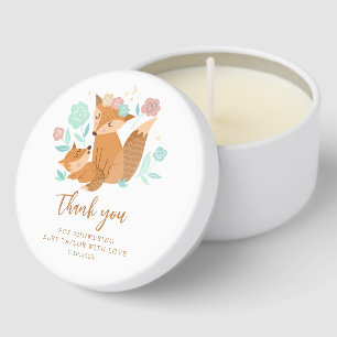 Boho Script Baby Shower Thank You Mini Candle Favors