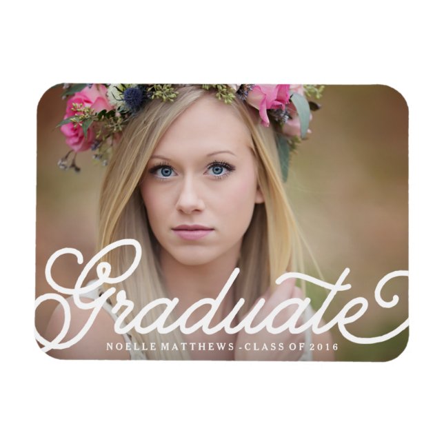 Boho Script Graduation Magnet (Horizontal)