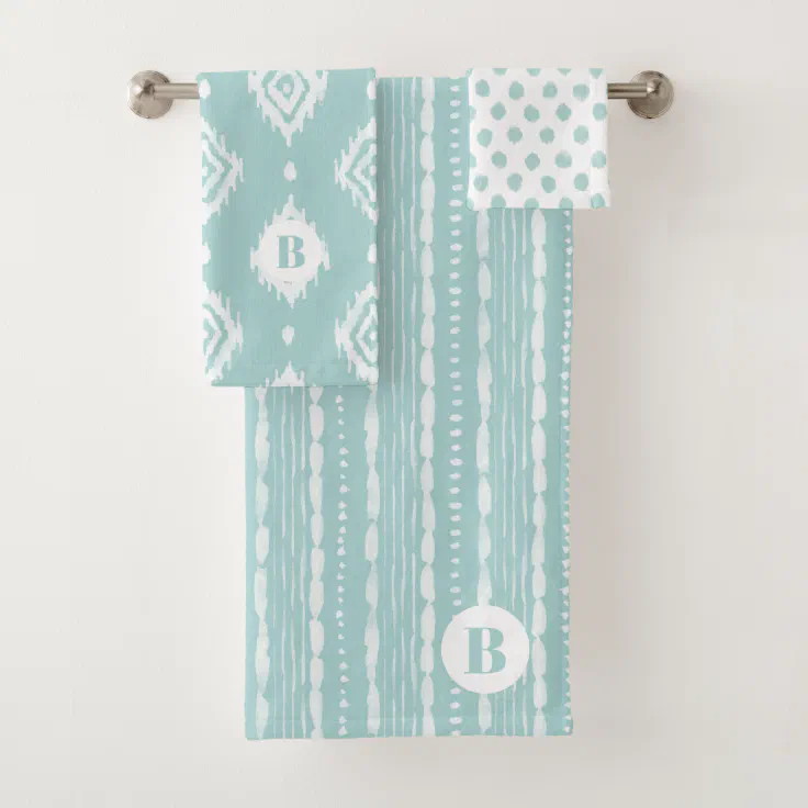 BOHO Seafoam Green MixandMatch Bath Towel Set Zazzle