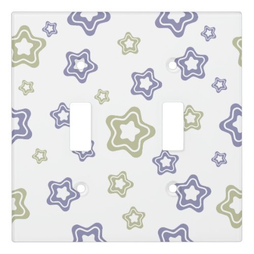 Boho Seamless Star Pattern  Light Switch Cover