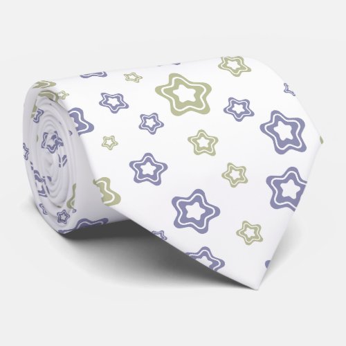 Boho Seamless Star Pattern  Neck Tie