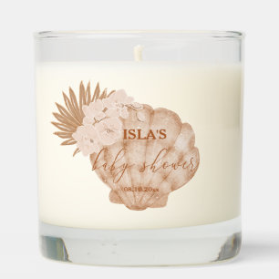 Boho Seashell Baby Shower Game Prize Guest Favor Scented Candle