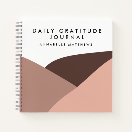Boho Self Care Daily Gratitude Journal Notebook