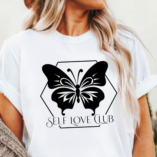 Boho Self Love Club Butterfly Empowerment Tri-Blend Shirt (Creator Uploaded)
