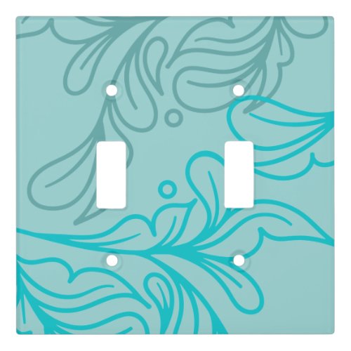 Boho Serenity Spa Leaf Design Light Switch Cover