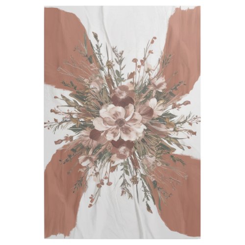 Boho Serenity Terracotta Floral Art 