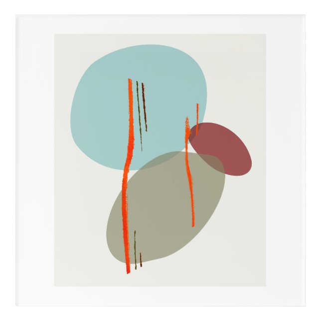 Boho Shapes Acrylic Print (Front)