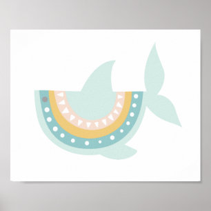 Boho Shark Poster