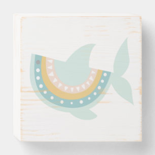 Boho Shark Wooden Box Sign
