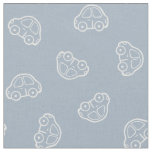 Boho Simple Cars Vehicle Modern Cute Boy Blue Fabric