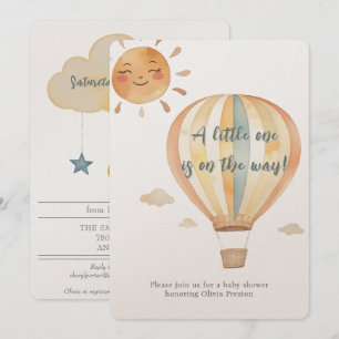 Boho Simplicity Welcome Little One Shower Invitation