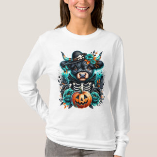 Boho skeleton cow T-Shirt