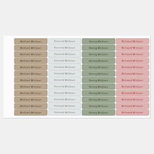 Boho Skinny Adhesive Waterproof Labels