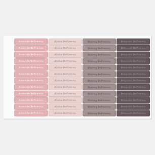 Boho Skinny Adhesive Waterproof Labels