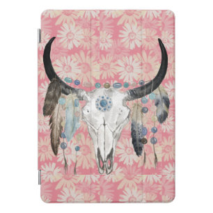 Boho Skull and Daisies iPad Pro Cover