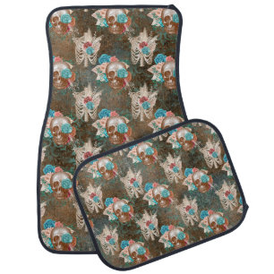 Boho Skull Series Design 13 Car Floor Mat