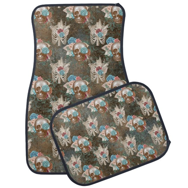 Boho Skull Series Design 13   Car Floor Mat (Set)