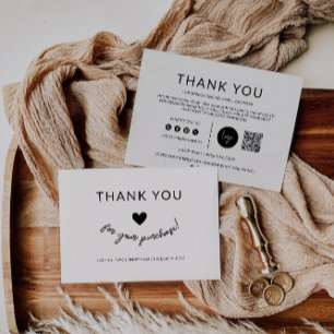 Boho Small Business Thank You Card,