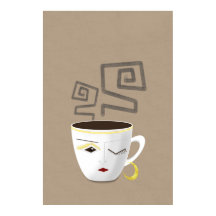 Boho small white African Arabic coffee cup part 4