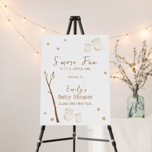 Boho S'more Fun Stars Baby Shower Welcome Sign