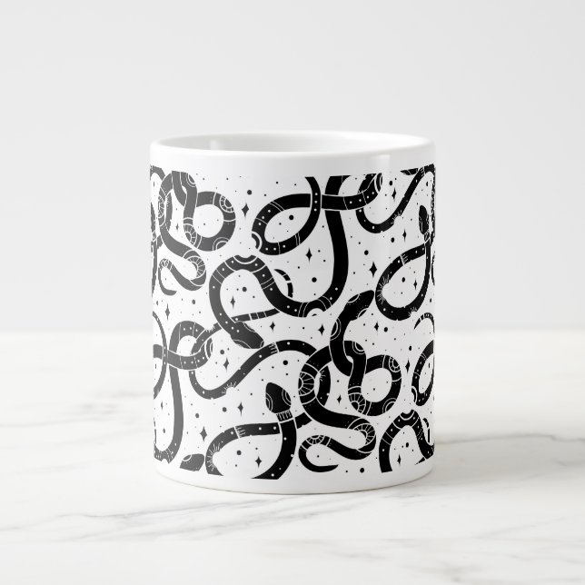 Boho snakes giant coffee mug (Front)
