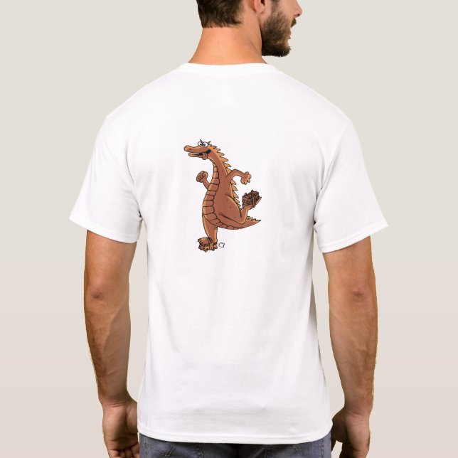 boho soft design godzilla  T-Shirt (Back)