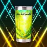 Boho Soul Unveiled Green and Yellow monogram | Insulated Tumbler