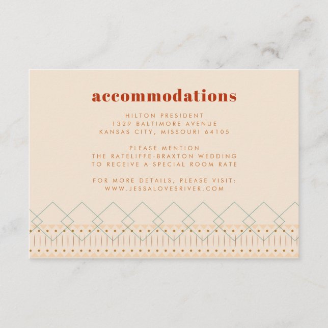 Boho Southwestern Enclosure Card (Front)