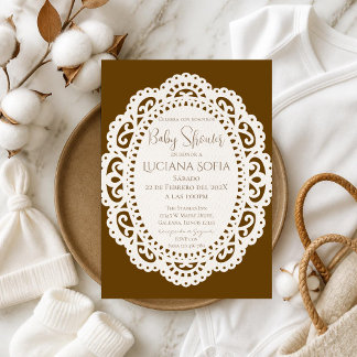 Boho Spanish Baby Shower Girl invitation