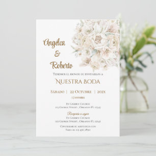 Boho Spanish Wedding Invitation