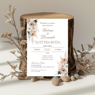 Boho Spanish Wedding Invitation