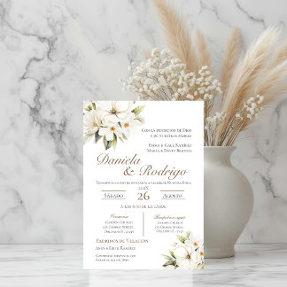 Boho Spanish Wedding Invitation