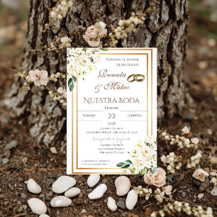 Boho Spanish Wedding Invitation