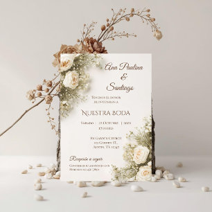 Boho Spanish Wedding Invitation