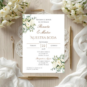 Boho Spanish Wedding Invitation
